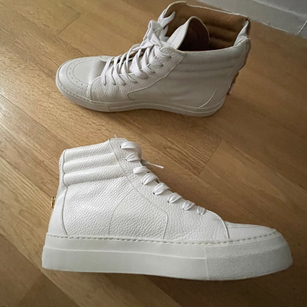 Buscemi White Leather High Tops!